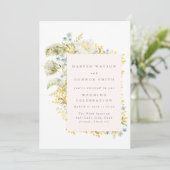 Waterverf Lijst van de lente-wilde-bloementeelt Kaart (Staand voorkant)