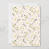 Waterverf Lijst van de lente-wilde-bloementeelt Kaart (Achterkant)