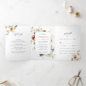 Waterverf Lijst van tuinbouwhout Drieluik Uitnodiging (Binnen)