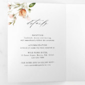 Waterverf Lijst van tuinbouwhout Drieluik Uitnodiging (Binnenzijde eerst)