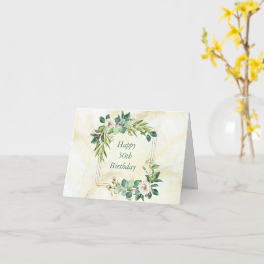 Waterverf Lijst van Waterverf Bloemen Kaart (Gele Bloem)