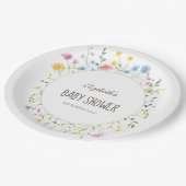 Waterverf Lijst Wildbloem Papieren Bordje (Gekanteld)