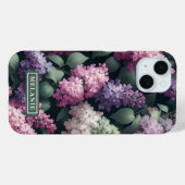 Waterverf Lila bloemen Aangepast Case-Mate iPhone Case (Achterkant (horizontaal))
