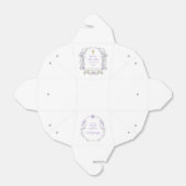 Waterverf Lila Bloemen Eerste Communie Uit Bedankdoosjes (Uitgevouwen)