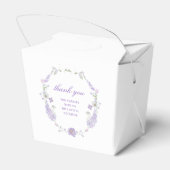 Waterverf Lila Bloemen Eerste Communie Uit Bedankdoosjes (Achterkant)