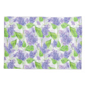 Waterverf lila bloemen kussensloop (Achterkant)