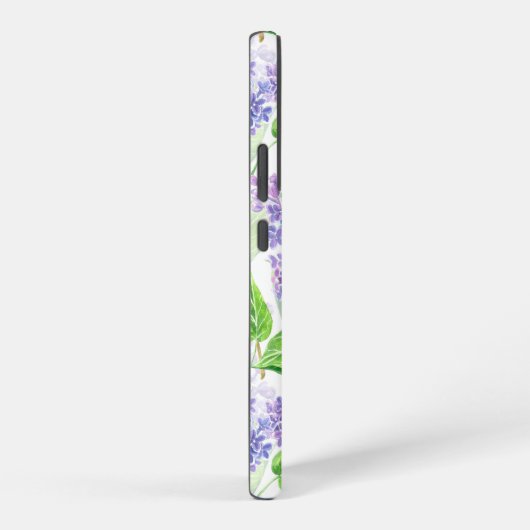 Waterverf lila bloemen samsung galaxy hoesje (Rechterkant)