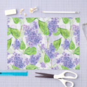 Waterverf lila bloemen tissuepapier (Craft)