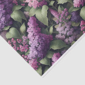 Waterverf Lila bloemenpatroon Decoupage Tissuepapier (Detail)