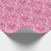 Waterverf lila bloemetjes: roze bloemachtergrond cadeaupapier (Hoek)