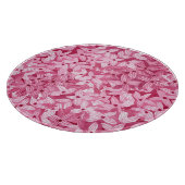 Waterverf lila bloemetjes: roze bloemachtergrond snijplank (Hoek)