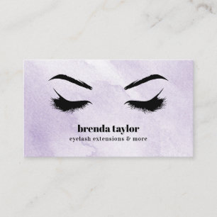 Waterverf Lila Chic Eyelash Browbar professional Visitekaartje
