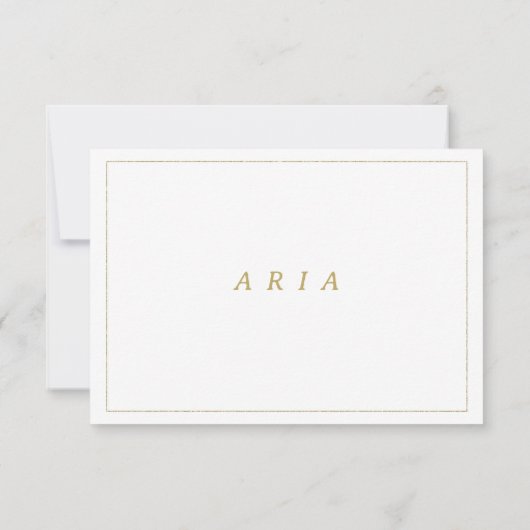 Waterverf lila groen goud bloemen Bruidsmeisje Kaart (Achterkant)