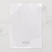 Waterverf Lila lavender Eenvoudige QR-code - Gegev Informatiekaartje (Achterkant)