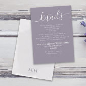 Waterverf Lila lavender Eenvoudige QR-code - Gegev Informatiekaartje