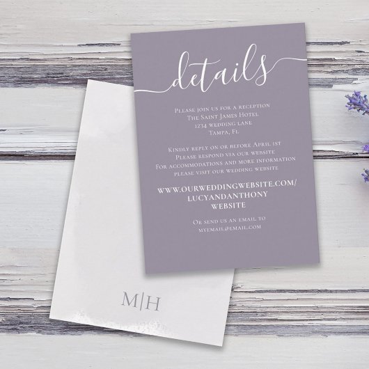 Waterverf Lila lavender Eenvoudige QR-code - Gegev Informatiekaartje