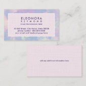 Waterverf Lila roze ombre elegant Visitekaartje (Voorkant / Achterkant)