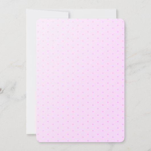 Waterverf Lila Rozen Polka Dots Wedding Kaart (Achterkant)