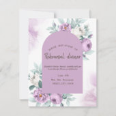 Waterverf Lila Rozen Stippen Kaart (Voorkant)