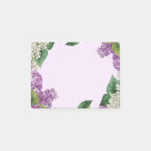 Waterverf Lila Shrub Garden Flowers Art Post-it® Notes (Voorkant)