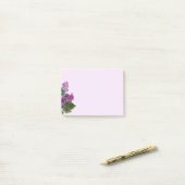 Waterverf Lila Shrub Garden Flowers Art Post-it Post-it® Notes (Op bureau)