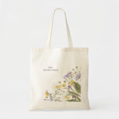  Waterverf Lila Tote Bag (Voorkant)