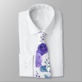 Waterverf Lilacs en Rozen Stropdas (Gebonden)