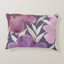 Waterverf Lilas Achtergrond Accent Kussen
