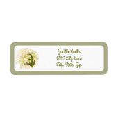 Waterverf Lilies Etiket (Voorkant)