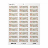 Waterverf Lilies Gepersonaliseerde Adresetiketten Etiket (Full Sheet)