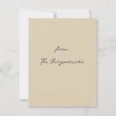 Waterverf Lily Botanische Sympathie Kaart (Achterkant)