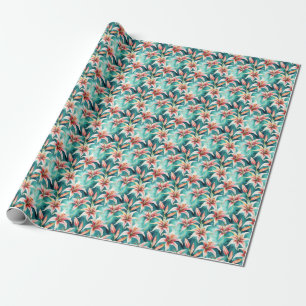 Waterverf Lily Flower Gift Wrap Cadeaupapier