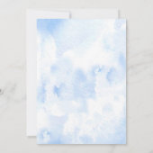 Waterverf Lily is blauw Kaart (Achterkant)