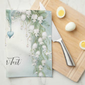 Waterverf Lily of the Valley Keukenhanddoeken (Quarter Fold)