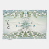 Waterverf Lily of the Valley Keukenhanddoeken (Horizontaal)