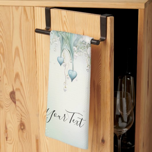 Waterverf Lily of the Valley Keukenhanddoeken (Derde Gevouwen)