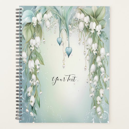 Waterverf Lily of the Valley Wedding Planner (Voorkant)