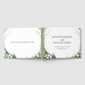 Waterverf Lily van de vallei bruids bruiloft Gastenboek (Volledig)