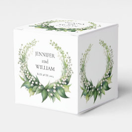 Waterverf Lily van de Vallei Bruids Trouwfeest Bedankdoosjes