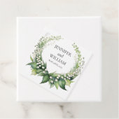 Waterverf Lily van de Vallei Bruids Trouwfeest Bedankjes Labels (In situ)