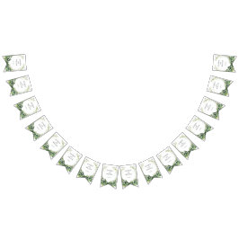 Waterverf Lily van de Vallei Bruids Trouwfeest Vlaggetjes