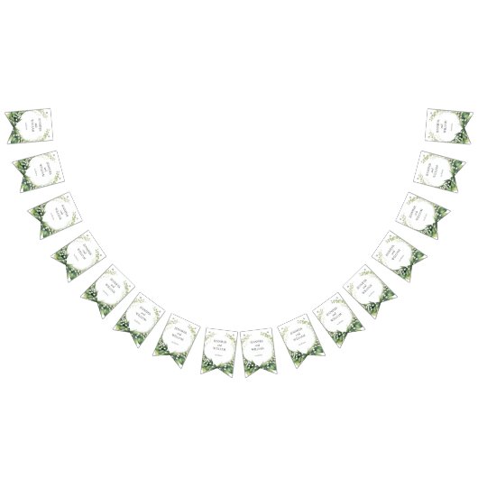 Waterverf Lily van de Vallei Bruids Trouwfeest Vlaggetjes (Alle)