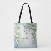 Waterverf Lily van de Vallei Canvas tas (Voorkant)