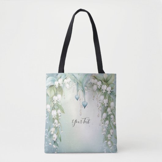 Waterverf Lily van de Vallei Canvas tas (Voorkant)