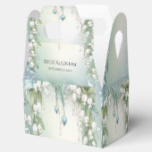 Waterverf Lily van de Vallei Favor Box Bedankdoosjes (Geopend)