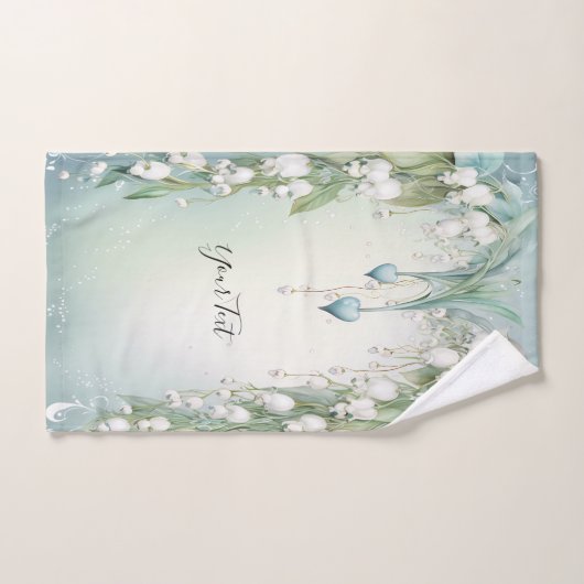 Waterverf Lily van de Vallei Handdoek Set (Handdoek)