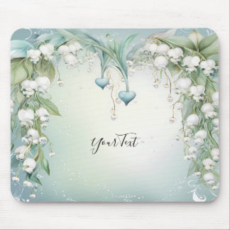 Waterverf Lily van de vallei Mousepad Muismat