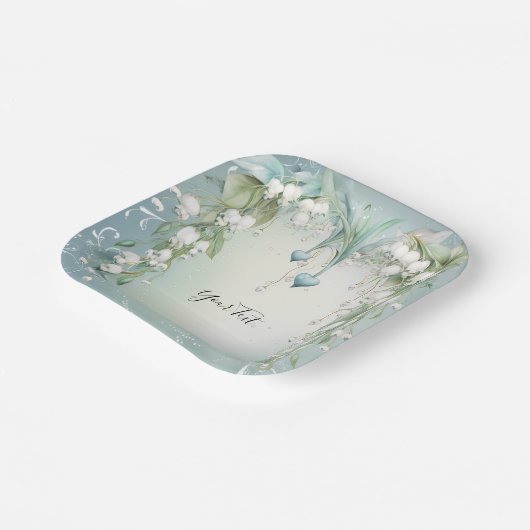 Waterverf Lily van de Vallei Papier Bord (Gebogen)