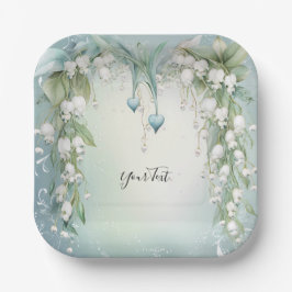 Waterverf Lily van de Vallei Papier Bord