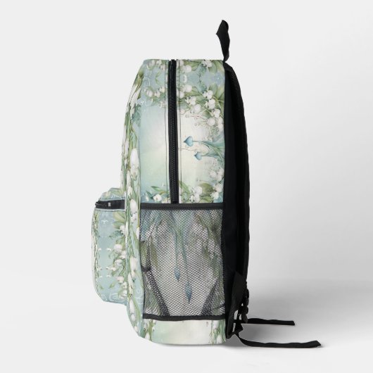 Waterverf Lily van de Vallei Rugzak Cut Sew Bag (Rechts)